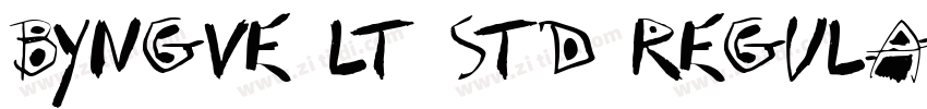 Byngve LT Std Regula字体转换